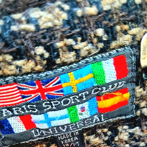 Vintage Coat 1980's Full Length Wool Leather Retro Warm Heavy Cozy Cute Comfy L - Picture 10 of 12